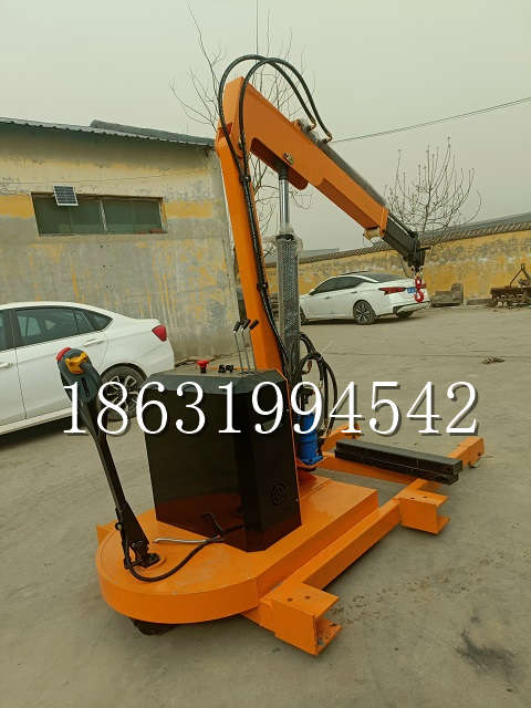 钓鱼台自卸车厢随车吊 自制轮式四不像起重机 四驱平板吊 5吨 贵盛